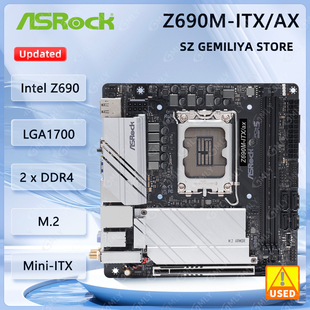 Lga1700 Itx Motherboard Ddr5 - ASROCK Z690M-ITX/ax Mini-ITX Motherboard LGA1700 Intel