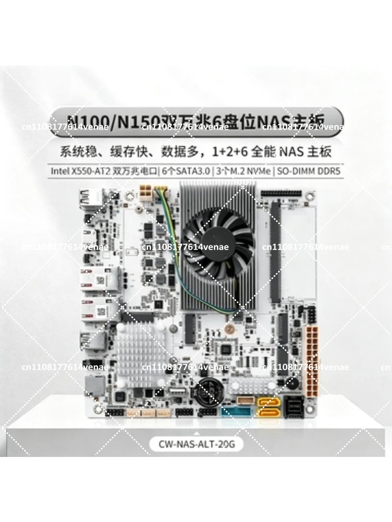 NAS Motherboard 8-Bay with N10 - Nas Motherboard 8 Sata Mini Itx ulasan dan harga